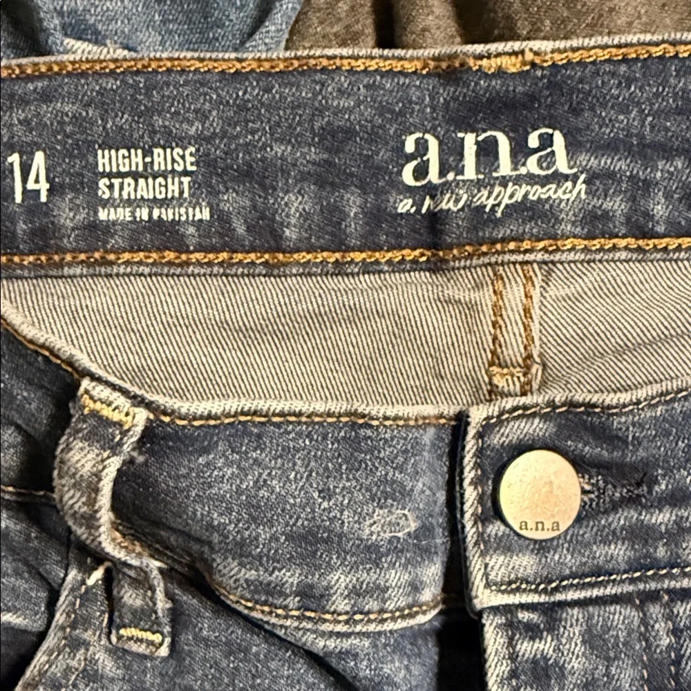 a.n.a Deep Indigo Straight Jeans - Picture 2 of 5